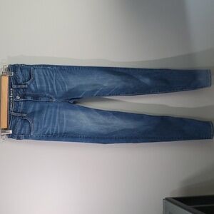 American Eagle Outfitters Jeans Womens Size 0 Long 0L Blue Super Hi-rise Jegging